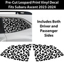 Animal Leopard Cheetah Cow Window Vinyl Decal Stickers Fits Subaru Ascent 2019 - 2025 - Bogar Tech Designs