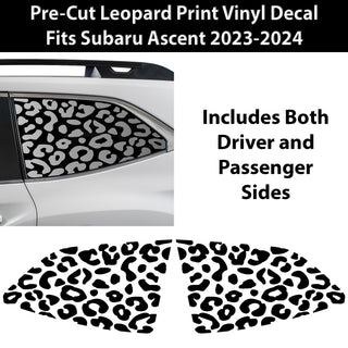 Animal Leopard Cheetah Cow Window Vinyl Decal Stickers Fits Subaru Ascent 2019 - 2025 - Bogar Tech Designs