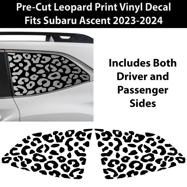 Animal Leopard Cheetah Cow Window Vinyl Decal Stickers Fits Subaru Ascent 2019 - 2025 - Bogar Tech Designs