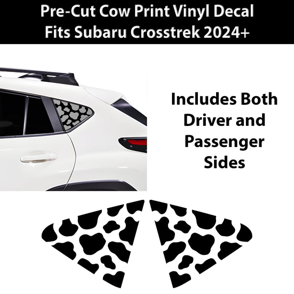 Fits Subaru Crosstrek 2024+ Animal Leopard Cheetah Cow Window Vinyl Decal Stickers - Bogar Tech Designs