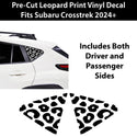 Fits Subaru Crosstrek 2024+ Animal Leopard Cheetah Cow Window Vinyl Decal Stickers - Bogar Tech Designs