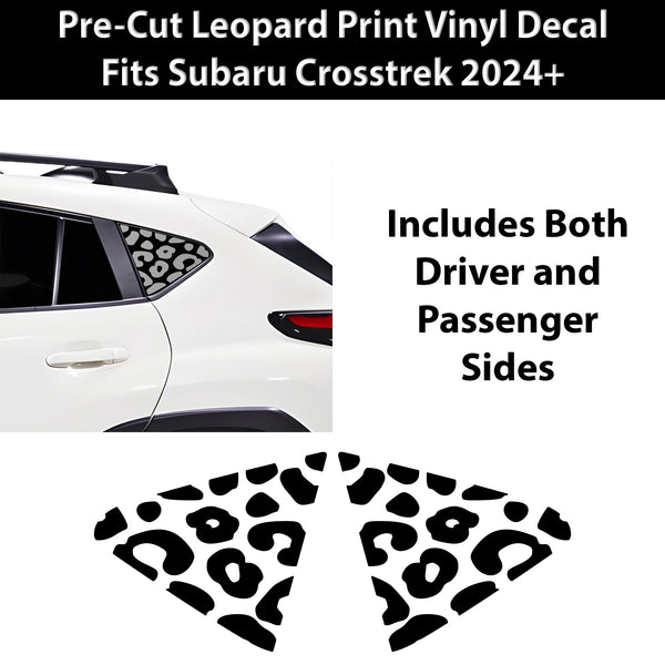 Fits Subaru Crosstrek 2024+ Animal Leopard Cheetah Cow Window Vinyl Decal Stickers - Bogar Tech Designs