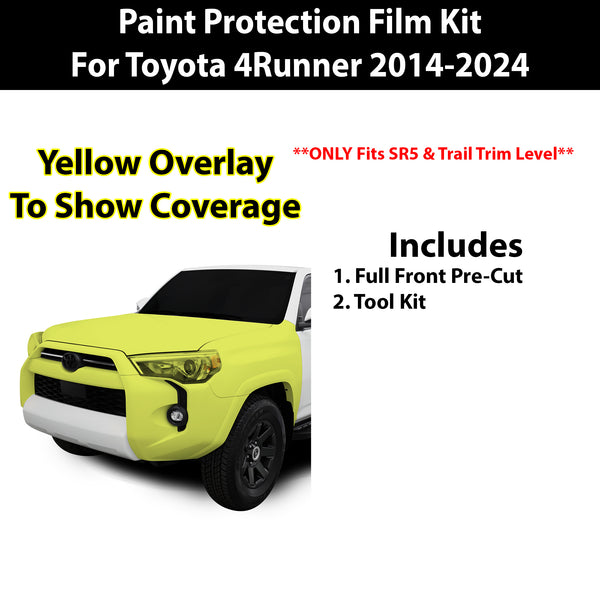 Fits Toyota 4Runner 2014+ Precut Premium Paint Protection Film Clear Bra PPF Decal Film Kit Cover - Bogar Tech Designs