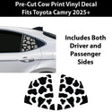 Fits Toyota Camry 2025+ Animal Leopard Cheetah Cow Window Vinyl Decal Stickers - Bogar Tech Designs