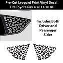 Animal Leopard Cheetah Cow Window Vinyl Decal Stickers Fits Toyota Rav4 2013 - 2018 - Bogar Tech Designs