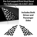 Animal Leopard Cheetah Cow Window Vinyl Decal Stickers Fits Volkswagen ID.4 2021 - 2024 - Bogar Tech Designs