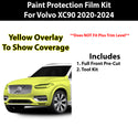 Precut Premium Paint Protection Film Clear Bra PPF Decal Film Kit Cover Fits Volvo XC90 2020 - 2024 - Bogar Tech Designs