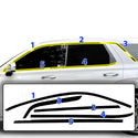 Side Window Skirt Vinyl Chrome Delete Trim Blackout Decal Stickers Overlay Film Fits Hyundai Palisade 2020 - 2025 - Bogar Tech Designs