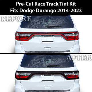 Tinted Racetrack Fog Light Taillight Third Brake Light Sidemarker Overlay Tint Film Fits Dodge Durango 2014 - 2025 - Bogar Tech Designs
