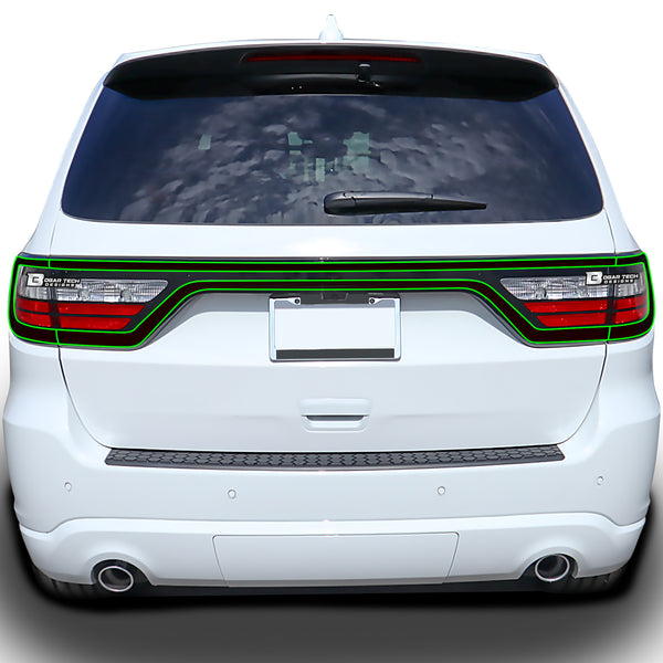 Dodge Durango 2014β2026 Dark Smoke Headlight & Taillight Tint Kit β Precut Vinyl Lens Overlays