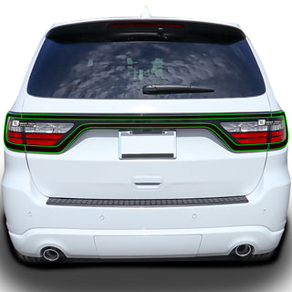 Tinted Racetrack Fog Light Taillight Third Brake Light Sidemarker Overlay Tint Film Fits Dodge Durango 2014 - 2025 - Bogar Tech Designs