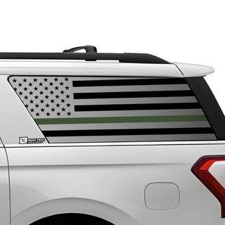 Buy green-line-max American Flag Window Vinyl Decal Stickers Fits Ford Expedition 2018-2024