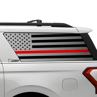 American Flag Window Vinyl Decal Stickers Fits Ford Expedition 2018 - 2024 - Bogar Tech Designs