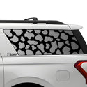 Precut Leopard Cheetah Rear Side Quarter Window Decal Sticker Fits Ford Expedition 2018 - 2025 - Bogar Tech Designs
