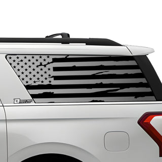 American Flag Window Vinyl Decal Stickers Fits Ford Expedition 2018-2024