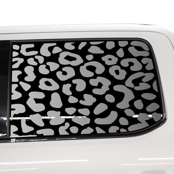 Animal Leopard Cow Paw Heart Window Vinyl Decal Stickers Fits Ford F - 150 F150 2015 - 2024 - Bogar Tech Designs