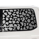 Animal Leopard Cow Paw Heart Window Vinyl Decal Stickers Fits Ford F - 150 F150 2015 - 2024 - Bogar Tech Designs