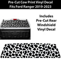 Animal Leopard Cheetah Rear Window Windshield Vinyl Decal Stickers Fits Ford Ranger 2019 - 2023 - Bogar Tech Designs