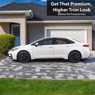Vinyl Chrome Delete Wheel Trim Blackout Decal Stickers Overlay Film Fits Toyota Corolla 2020 - 2025 - Bogar Tech Designs
