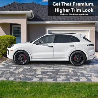 Vinyl Chrome Delete Blackout Decal Stickers Overlay Film Fits Porsche Cayenne SUV 2020 - 2025 - Bogar Tech Designs
