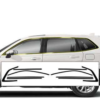 Grille Side Window Vinyl Chrome Delete Trim Blackout Decal Stickers Overlay Film Fits Honda CR - V 2023 2024 2025 - Bogar Tech Designs