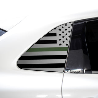 Quarter Window American Flag Vinyl Decal Stickers Fits Honda HR - V 2023 - Bogar Tech Designs