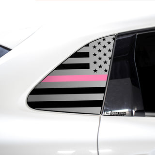 Quarter Window American Flag Vinyl Decal Stickers Fits Honda HR - V 2023 - Bogar Tech Designs