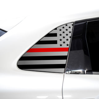 Quarter Window American Flag Vinyl Decal Stickers Fits Honda HR - V 2023 - Bogar Tech Designs