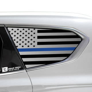 American Flag Rear Quarter Window Vinyl Decal Stickers Fits Hyundai Santa Fe 2019 - 2023 - Bogar Tech Designs