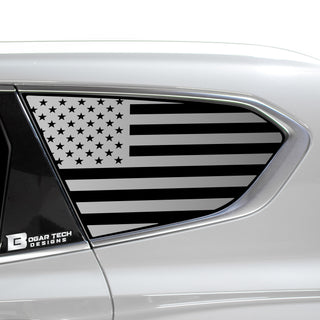 American Flag Rear Quarter Window Vinyl Decal Stickers Fits Hyundai Santa Fe 2019-2023