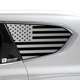 American Flag Rear Quarter Window Vinyl Decal Stickers Fits Hyundai Santa Fe 2019 - 2023 - Bogar Tech Designs