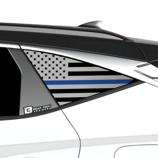 Buy thin-blue-line American Flag Rear Quarter Window Vinyl Decal Stickers Fits Hyundai Tucson 2022 2024