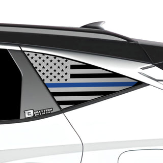American Flag Rear Quarter Window Vinyl Decal Stickers Fits Hyundai Tucson 2022 - 2025 - Bogar Tech Designs