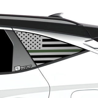 Buy thin-green-line American Flag Rear Quarter Window Vinyl Decal Stickers Fits Hyundai Tucson 2022 2024