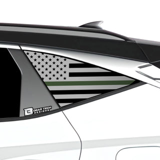 American Flag Rear Quarter Window Vinyl Decal Stickers Fits Hyundai Tucson 2022 - 2025 - Bogar Tech Designs