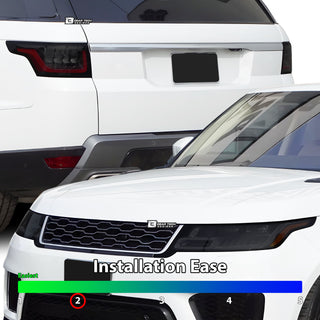 Full Headlight Taillight Precut Smoked PPF Tint Kit Film Overlay Fits Range Rover Sport 2014 - 2022 - Bogar Tech Designs
