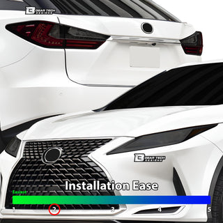Full Headlight Taillight Precut Smoked PPF Tint Kit Film Overlay Fits Lexus RX 2016 - 2022 - Bogar Tech Designs