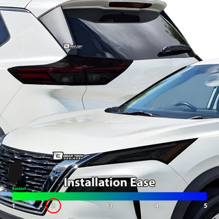 Full Headlight Taillight Precut Smoked PPF Tint Kit Film Overlay Fits Nissan Rogue 2021 - 2025 - Bogar Tech Designs
