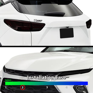 Full Headlight Taillight Precut Smoked PPF Tint Kit Film Overlay Fits Chevy Blazer 2023 - 2025 - Bogar Tech Designs