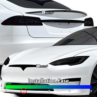 Full Headlight Taillight Precut Smoked PPF Tint Kit Film Overlay Fits Tesla Model S 2017 - 2025 - Bogar Tech Designs