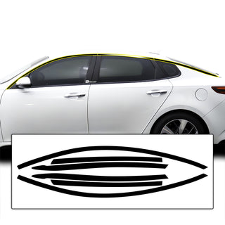 Vinyl Chrome Delete Wheel Sides Front Rear Bumper Trim Blackout Decal Stickers Overlay Film Fits Kia Optima 2016 - 2020 - Bogar Tech Designs