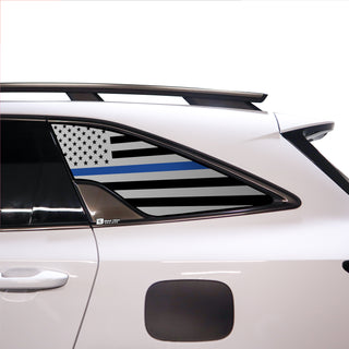 Buy thin-blue-line American Flag Rear Quarter Window Vinyl Decal Stickers Fits Kia Sorento 2021-2023