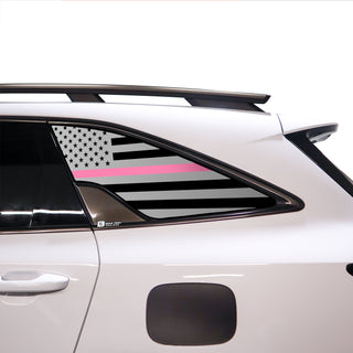 Buy thin-pink-line American Flag Rear Quarter Window Vinyl Decal Stickers Fits Kia Sorento 2021-2023