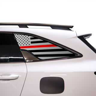 Buy thin-red-line American Flag Rear Quarter Window Vinyl Decal Stickers Fits Kia Sorento 2021-2023