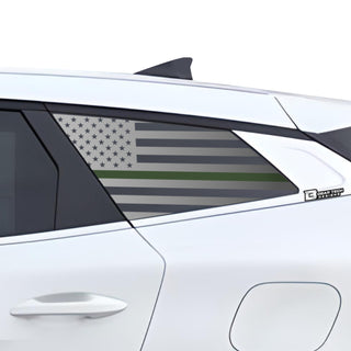Buy thin-green-line American Flag Rear Quarter Window Vinyl Decal Stickers Fits Kia Sportage 2023 2024