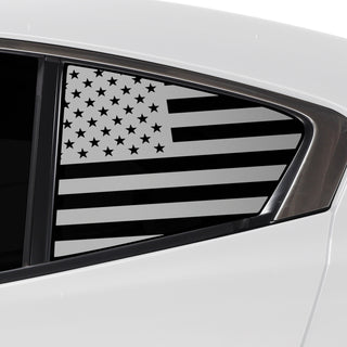 Quarter Window American Flag Vinyl Decal Stickers Fits Mazda 3 Sedan 2019 - 2025 - Bogar Tech Designs