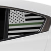 Quarter Window American Flag Vinyl Decal Stickers Fits Mazda 3 Sedan 2019 - 2025 - Bogar Tech Designs