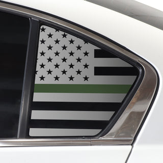 Quarter Window American Flag Vinyl Decal Stickers Fits Honda Accord 2013 - 2017 - Bogar Tech Designs
