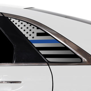 Quarter Window American Flag Vinyl Decal Stickers Fits Lincoln MKZ 2013 - 2020 - Bogar Tech Designs