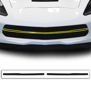 Vinyl Chrome Delete Grille Blackout Decal Stickers Overlay Film Fits Chevy Corvette C7 Stingray 2014 - 2019 - Bogar Tech Designs